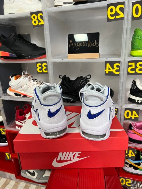 Nike Air More Uptempo Embossed White Royal Blue