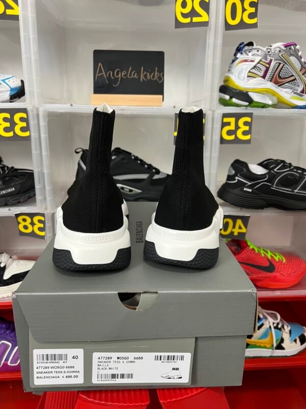 Balenciaga Speed Sneaker Black White Sole