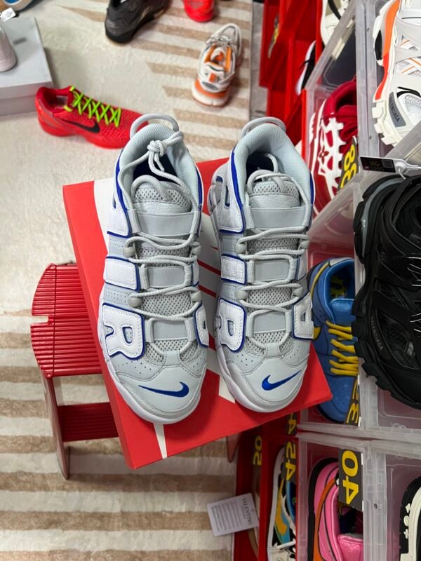 Nike Air More Uptempo Embossed White Royal Blue