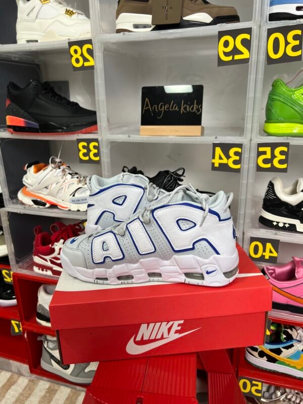 Nike Air More Uptempo Embossed White Royal Blue