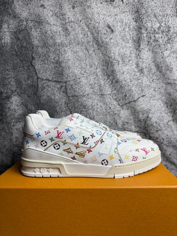 Louis Vuitton LV Trainer Takashi Murakami White
