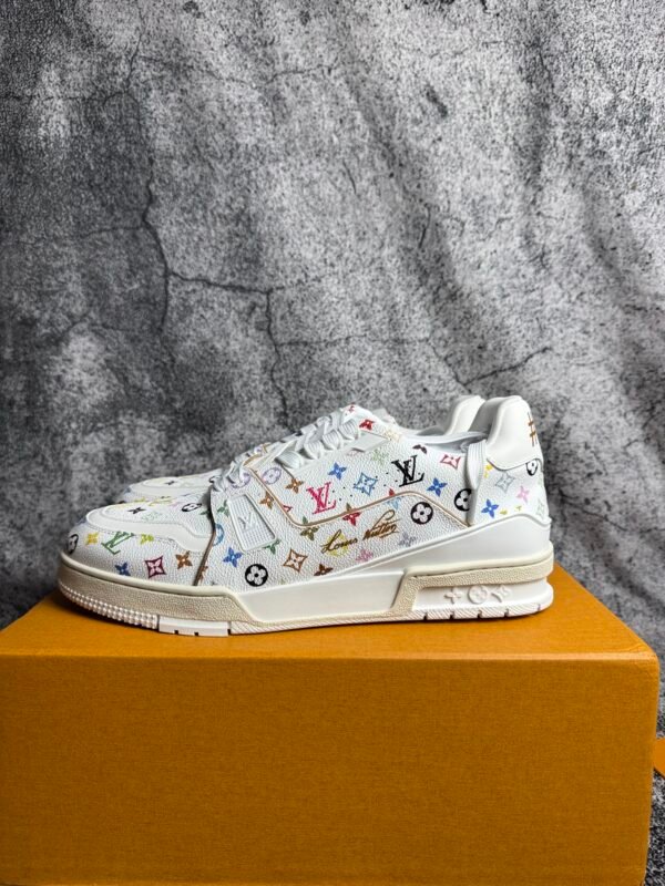 Louis Vuitton LV Trainer Takashi Murakami White