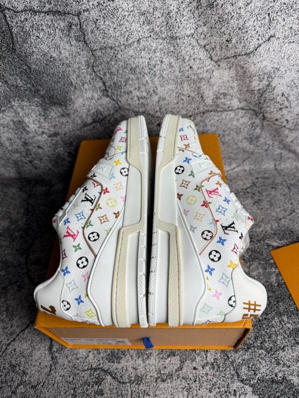 Louis Vuitton LV Trainer Takashi Murakami White