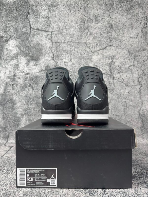 Jordan 4 Retro Black Canvas