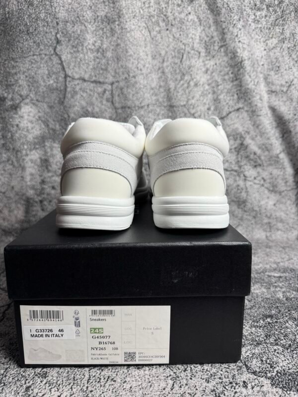 Chanel Low Top Trainer Reflective White Suede