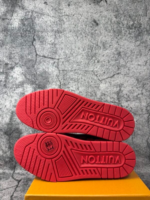 Louis Vuitton LV Trainer Sneaker Damier Pop Red