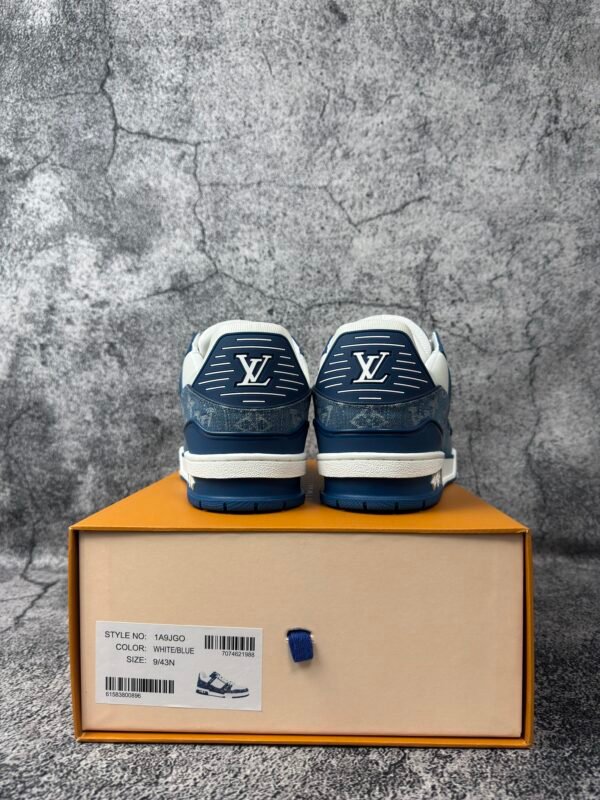 Louis Vuitton LV Trainer Monogram Denim White Blue