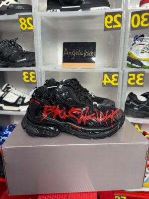 Balenciaga Runner Graffiti Black Red