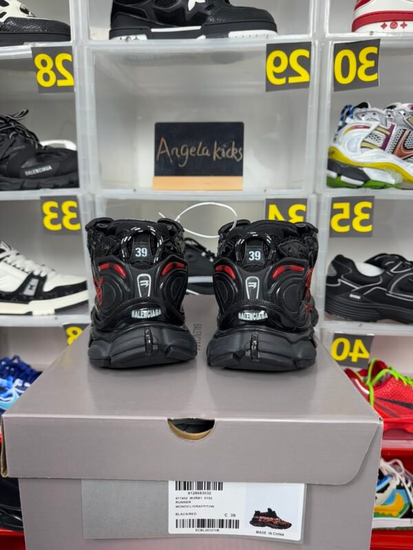 Balenciaga Runner Graffiti Black Red