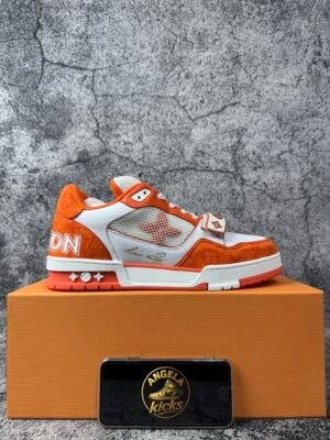 Louis Vuitton Trainer Monogram Denim Orange