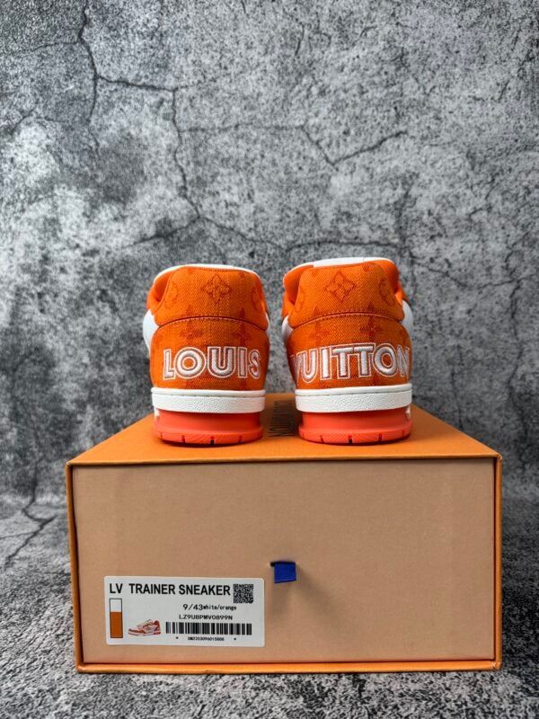 Louis Vuitton Trainer Monogram Denim Orange