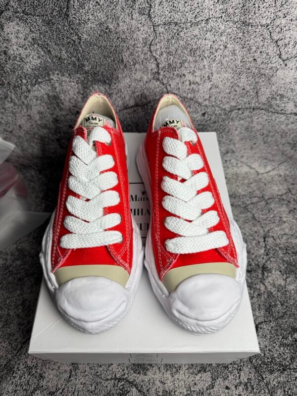 Maison Mihara Yasuhiro Hank OG Sole Canvas Low Red