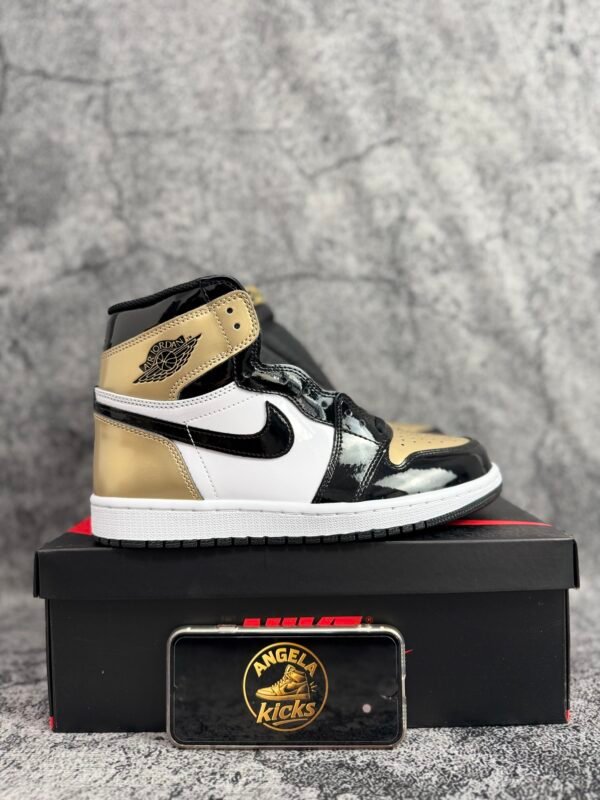 Jordan 1 Retro High NRG Patent Gold Toe