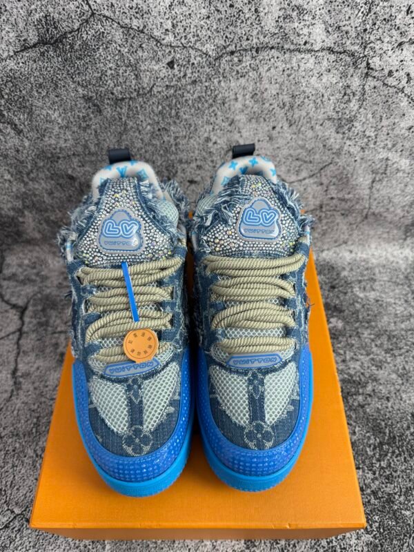 Louis Vuitton Skate Trainer Blue Swarovski Monogram