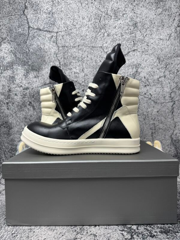 Rick Owens Geobasket High Black Milk
