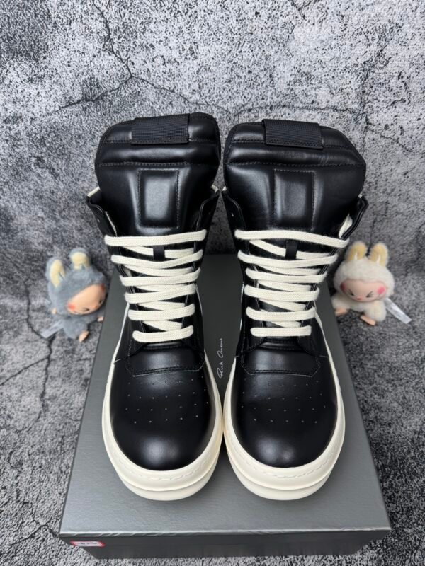 Rick Owens Geobasket High Black Milk