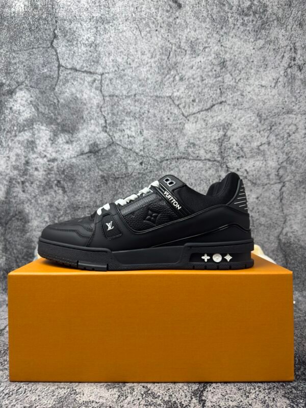 Louis Vuitton Trainer Black Embossed Monogram