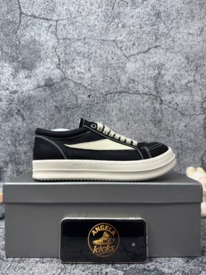 Rick Owens DRKSHDW EDFU Vintage Sneakers Taupe Grey