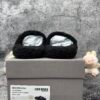 Balenciaga Furry Slide Black White