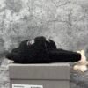 Balenciaga Furry Slide Black White