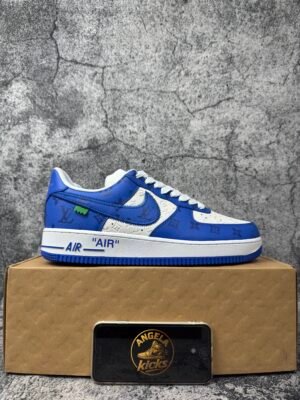 Louis Vuitton Nike Air Force 1 Low By Virgil Abloh White Royal