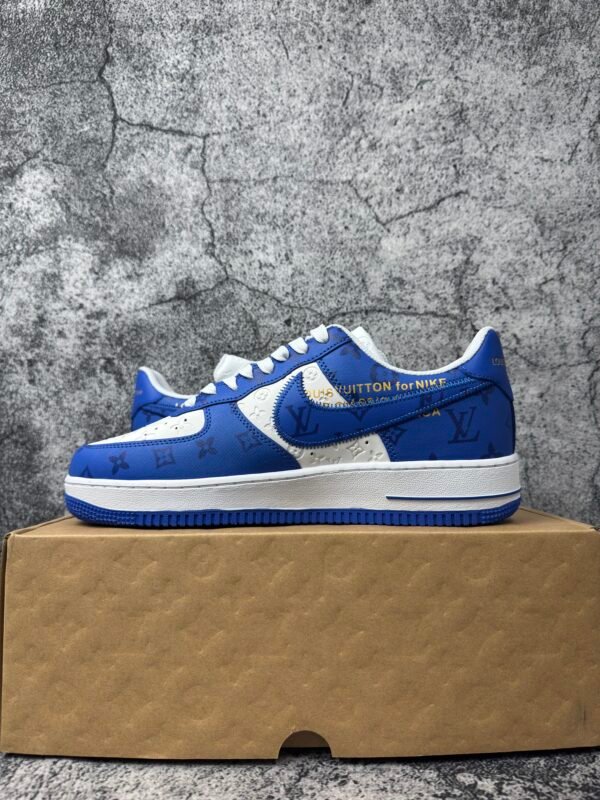 Louis Vuitton Nike Air Force 1 Low By Virgil Abloh White Royal