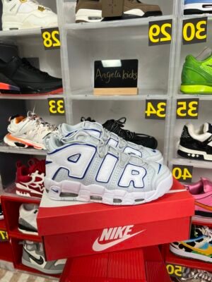 Nike Air More Uptempo Embossed White Royal Blue
