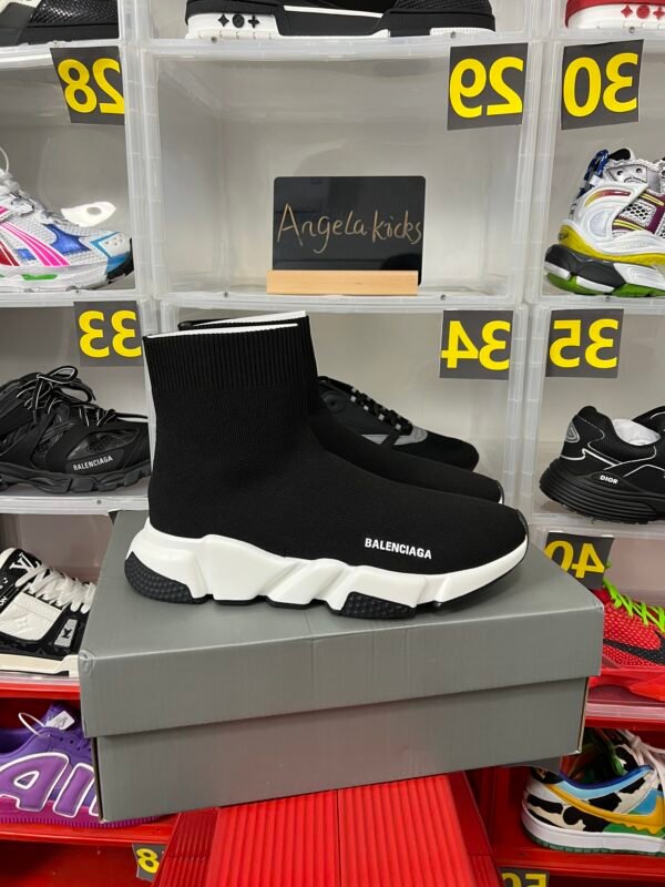 Balenciaga Speed Sneaker Black White Sole