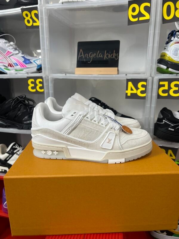 Louis Vuitton LV Trainer Beige Monogram Demin