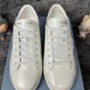 Prada Brushed Sneakers Leather White White