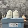 Prada Brushed Sneakers Leather White White
