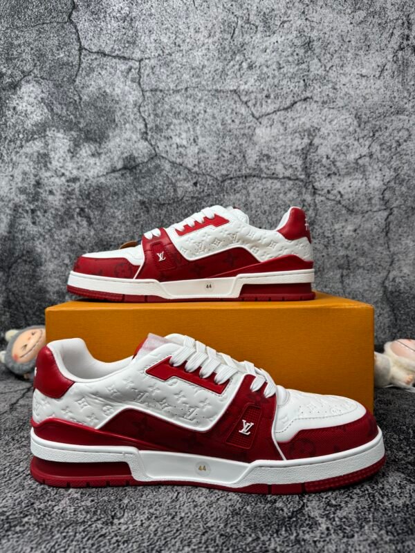 Louis Vuitton Trainer #54 Signature Red White