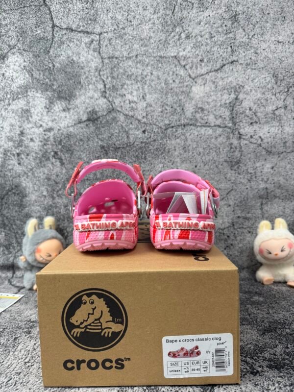 Crocs Classic Clog A Bathing Ape ABC Camo Pink