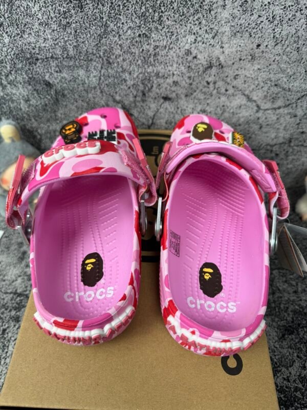 Crocs Classic Clog A Bathing Ape ABC Camo Pink