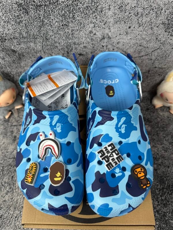Crocs Classic Clog A Bathing Ape ABC Camo Blue
