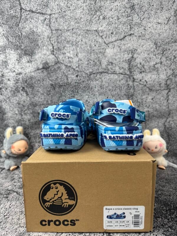 Crocs Classic Clog A Bathing Ape ABC Camo Blue