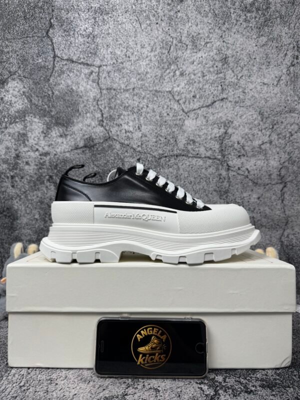 Alexander McQueen Tread Slick Low Lace Up Black White FW21