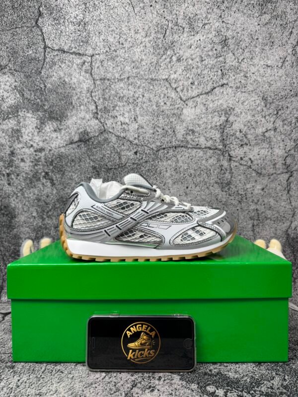 Bottega Veneta Orbit Silver White