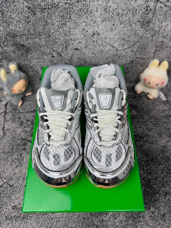 Bottega Veneta Orbit Silver White