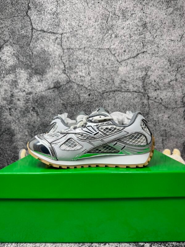 Bottega Veneta Orbit Silver White