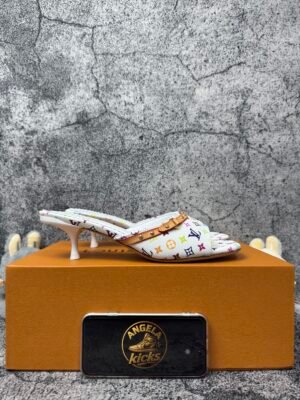 Louis Vuitton 6AM Mule Takashi Murakami White