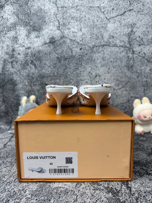 Louis Vuitton 6AM Mule Takashi Murakami White