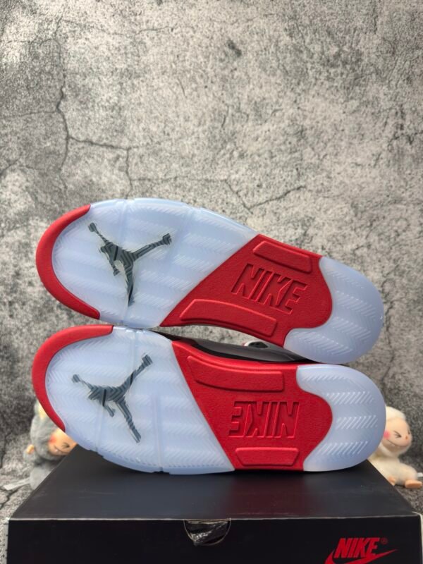 Jordan 5 Retro Fire Red Black Tongue