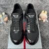Prada PRAX 01 Sneakers Re-Nylon Brushed Leather Black Black