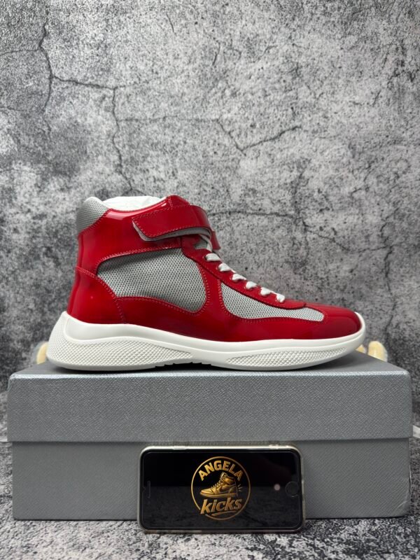 Prada America's Cup Red Silver High-top
