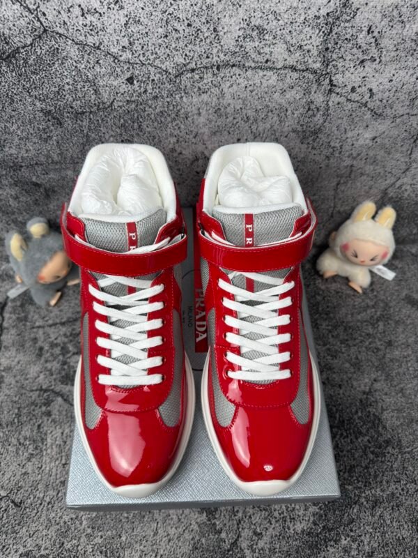 Prada America's Cup Red Silver High-top