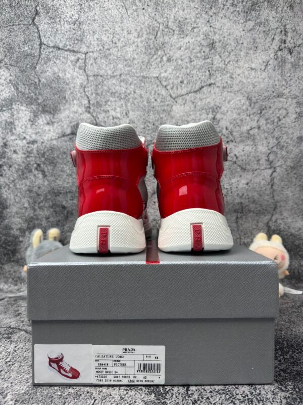 Prada America's Cup Red Silver High-top