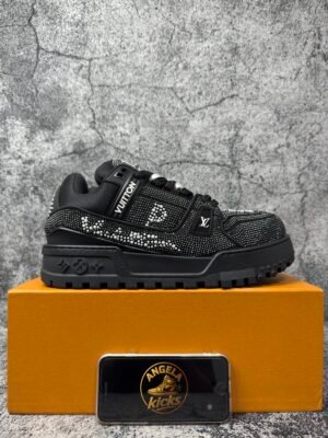 Louis Vuitton LV Trainer Maxi Black Swarovksi Crystals