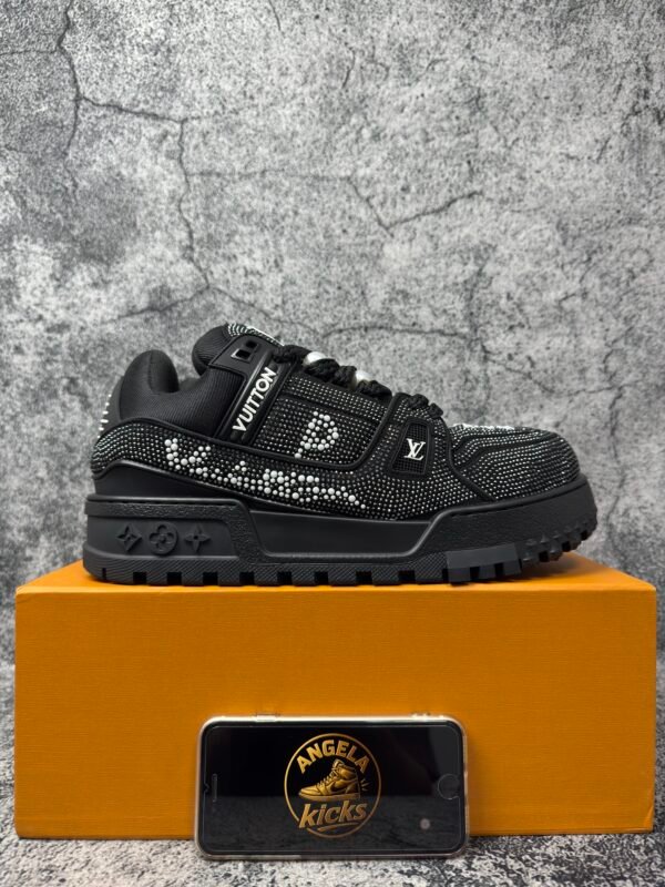 Louis Vuitton LV Trainer Maxi Black Swarovksi Crystals