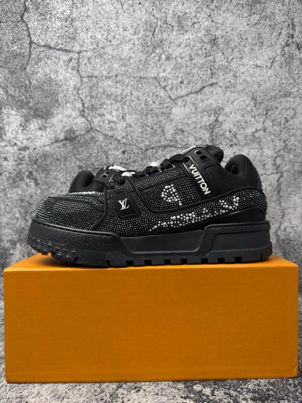 Louis Vuitton LV Trainer Maxi Black Swarovksi Crystals